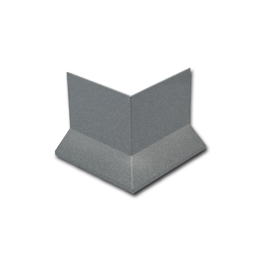 Außeneckstück für Kiesbettprofile Alu pulverbeschichtet metallic design 95mm