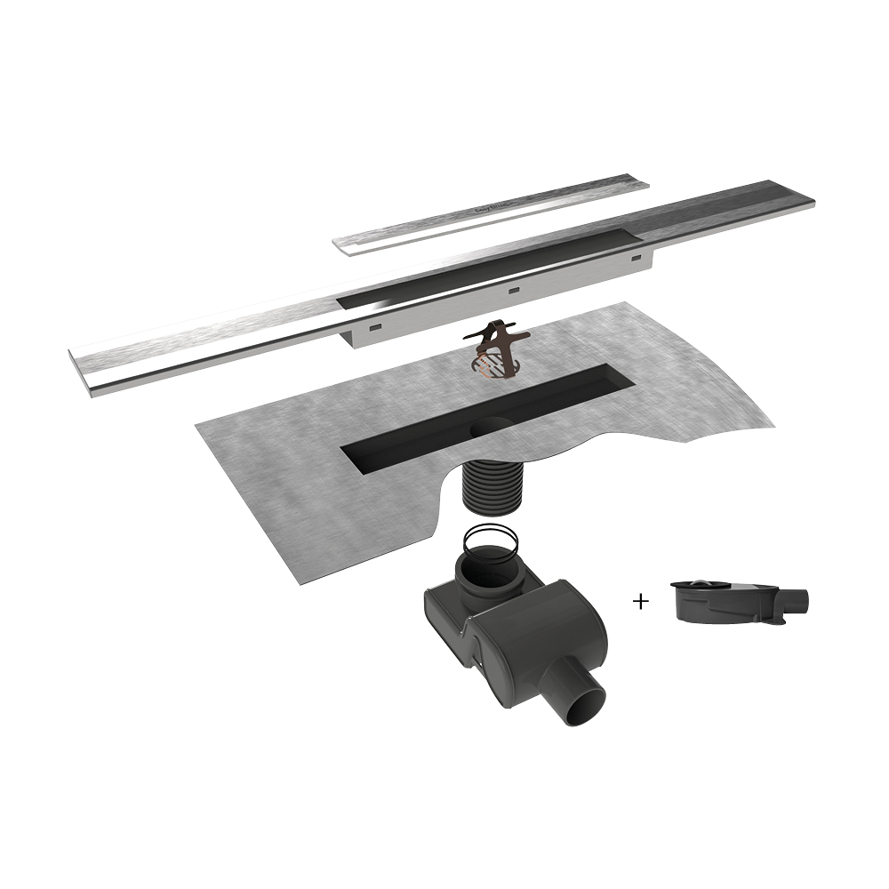 Easy Drain FR-LINE WALL Edelstahl poliert 1200mm