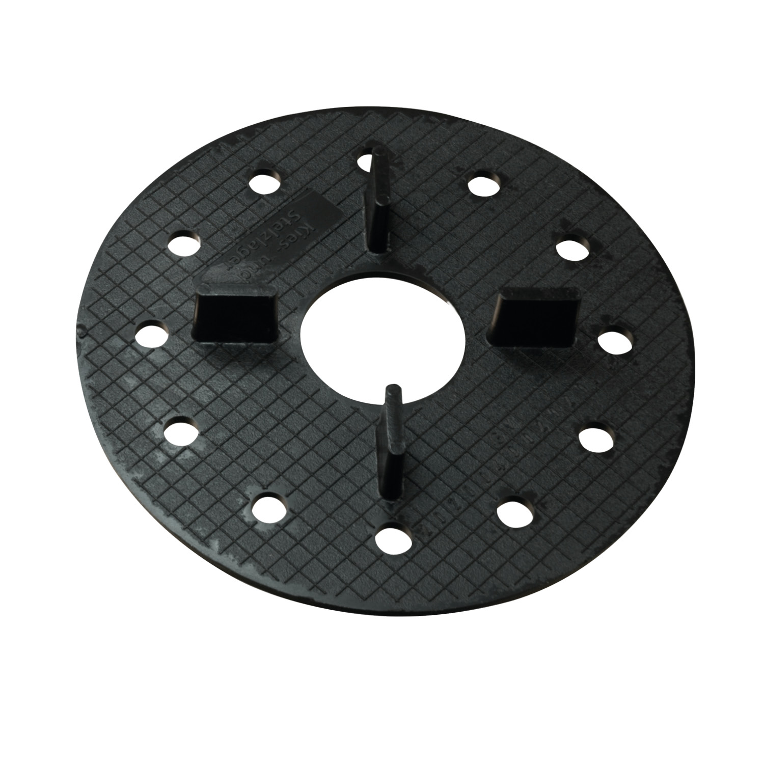 Gravel and pedestal bearings for stone slabs concrete slabs/terrace slabs corner