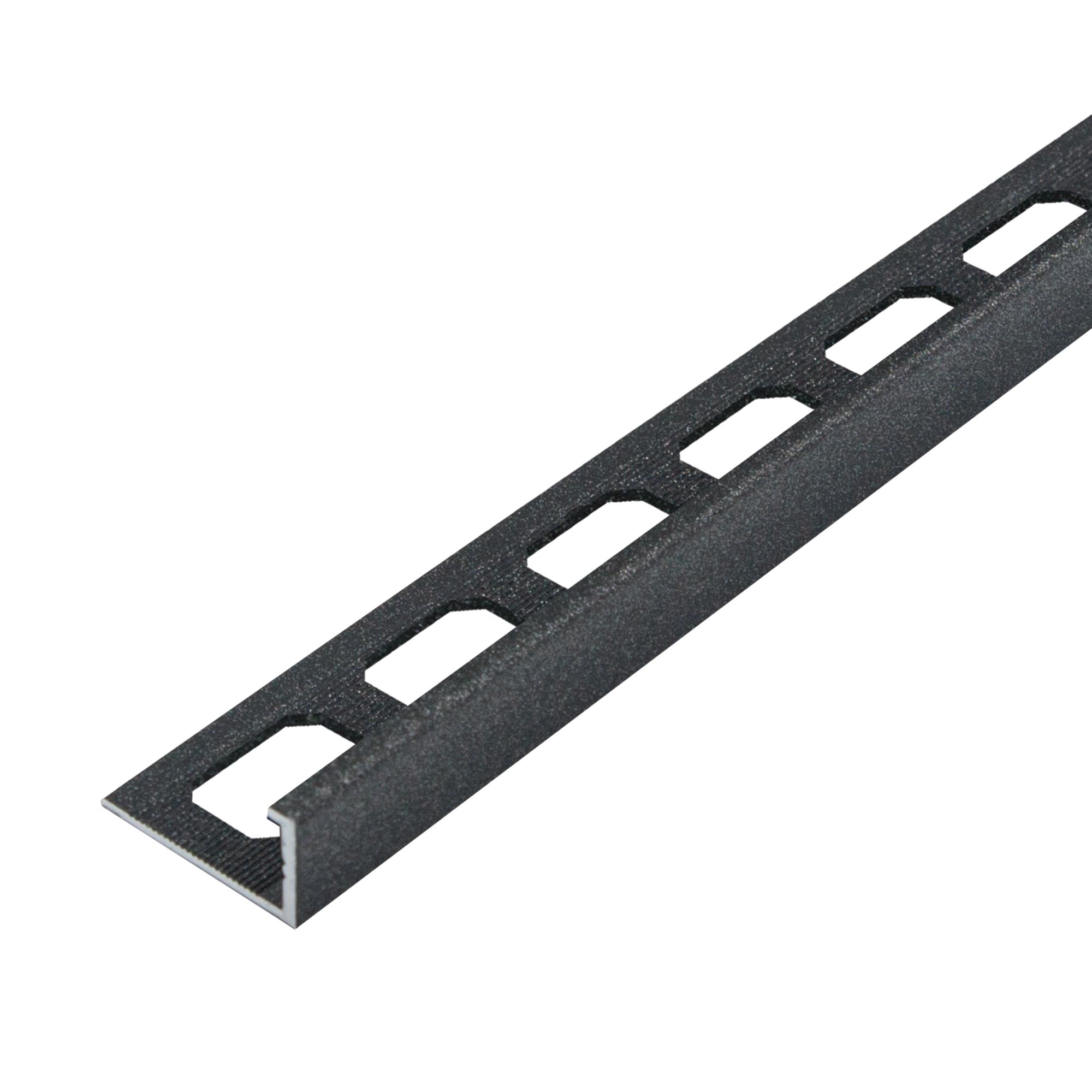 L-shaped edging profiles, aluminum texture coated anthracite, 250 cm
