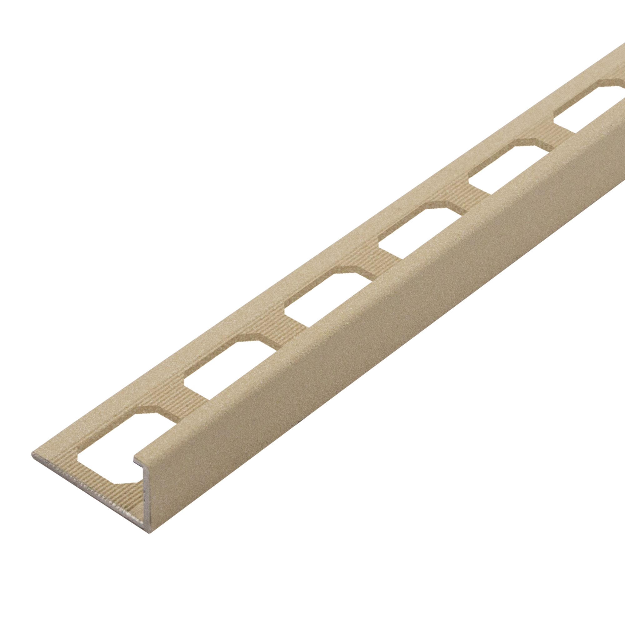 L-shaped edging profiles, aluminum texture coated sand, 250 cm